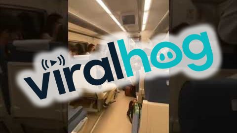 Musicians Play for Passengers on Stranded Train || ViralHog