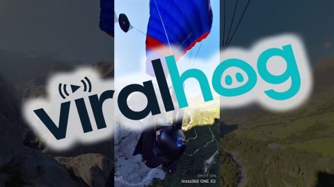 BASE Jumping An Iconic Disused Gondola || ViralHog