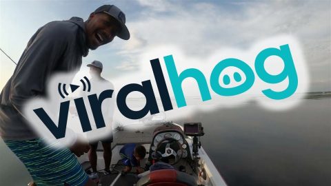 Dad Hypes His Son Up During Fishing Trip || ViralHog