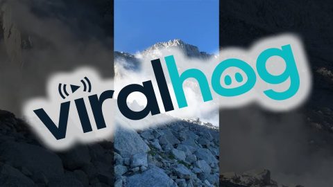 Hikers Witness Rockslide in Switzerland || ViralHog