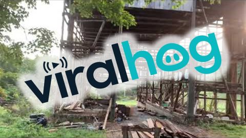 Derelict Barn Demolition || ViralHog