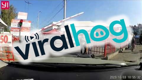 Scooter Rider Tries To Shoot The Gap || ViralHog