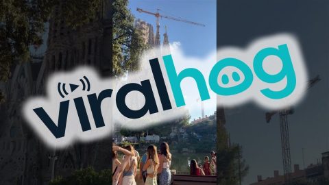 Million-Dollar View Of Sagrada Familia || ViralHog