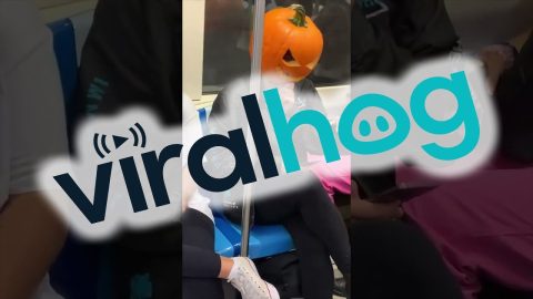 Spooky Scary Subway Rider || ViralHog