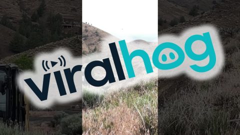 Construction Workers Demolish A Hilltop || ViralHog