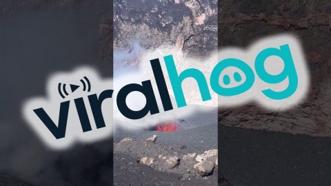 The View From The Top Of A Volcano || ViralHog