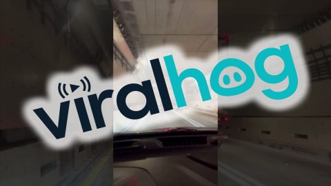 Truck Scrapes In The Sumner Tunnel || ViralHog