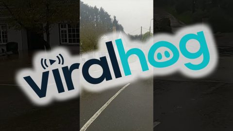 Storm Babet Floods Riverstick, Ireland || ViralHog