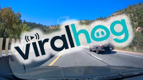 SUV Makes A U-Turn On Busy Highway || ViralHog