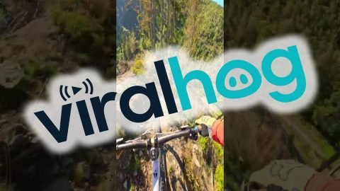 Cyclists Descends Beautiful Ridgeline Trail in Belgium || ViralHog