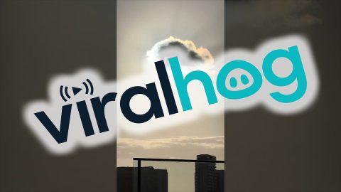 Solar Eclipse Seen Through Cloud || ViralHog