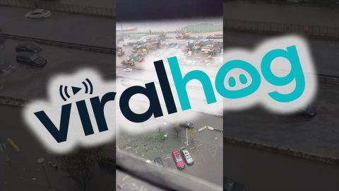 Flooding in Lower East Side Caused by Hurricane Ophelia || ViralHog