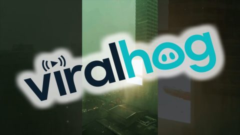 Transformer Blows During Heavy Rain in Mandaluyong || ViralHog