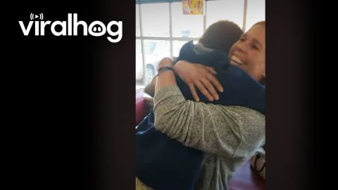 Surprise Military Homecoming Between Mother and Son || ViralHog