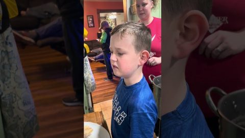 Boy Thinks Cooked Turkey Neck Is Something Else || ViralHog