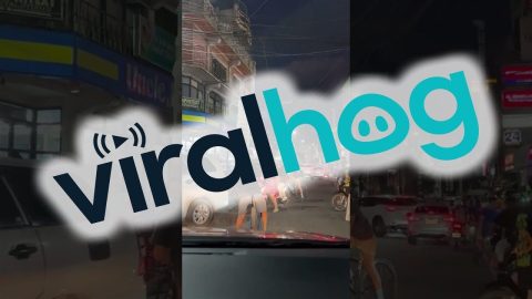 Cyclist Has Impressive Balancing Skills || ViralHog