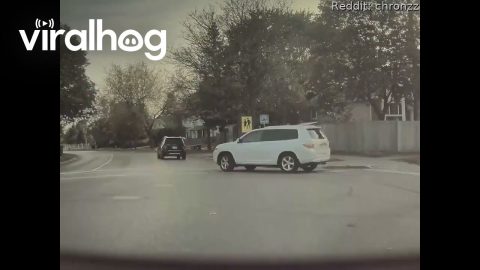 Dashcam Shows Distracted Driver Hitting Parked Car || ViralHog