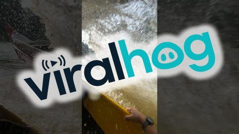 Getting Drenched by Another Boat || ViralHog