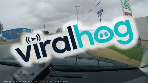Car Cuts Through Several Lanes || ViralHog