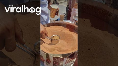 Turkish Coffee Brewed On Heated Desert Sand || ViralHog