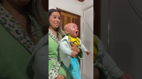 5-Month-Old Son Imitates His Father's Show of Strength || ViralHog