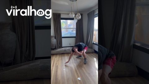 Husband Smacks Head On Chandelier || ViralHog