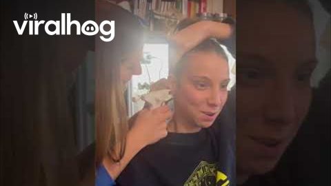 Snot Bubble Surprise After Piercing || ViralHog