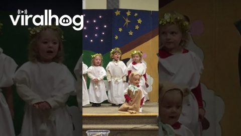 Son Sings Silent Night Hilariously Loud || ViralHog