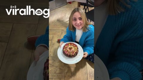 Mom Sharing Recipe Drops Cake || ViralHog