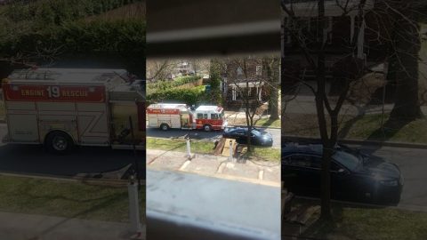 Fire Truck Comes in Too Hot and Catches the Fire Marshal's Bumper || ViralHog