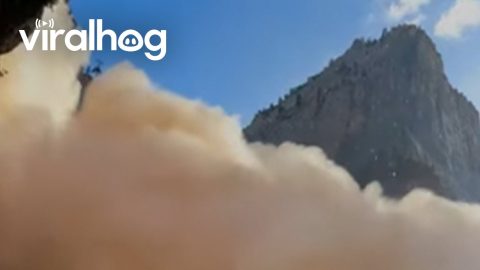 Rockslide at Weeping Rock in Zion National Park || ViralHog