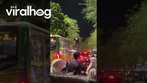 Tall Bicycle In Jogja || ViralHog