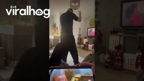 When the VR Game Is a Bit Too Realistic || ViralHog