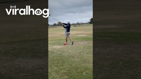 Golf Game Gets an Audience at US-Mexico Border || ViralHog