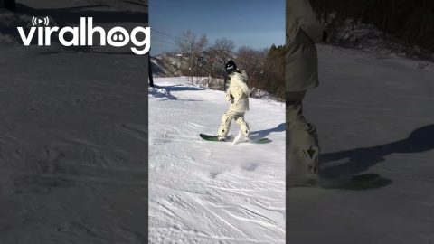 Around and Around The Snowboarder Goes || ViralHog