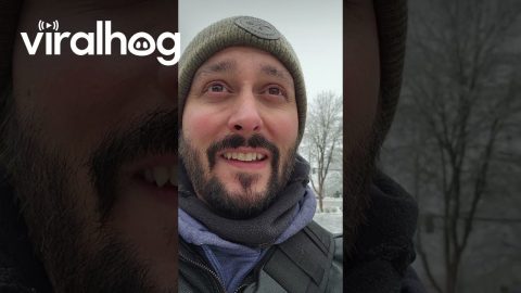 Ice Storm Goes Too Far Man || ViralHog