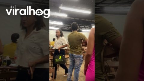 Restaurant Roof Collapses In Rain || ViralHog