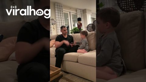 Boy Perplexed By Magic Trick || ViralHog