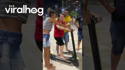 Scooterist Kisses Concrete || ViralHog