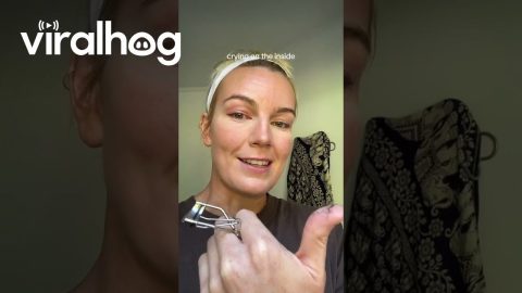 Woman Accidently Pulls Out Eyelashes With Lash Curler || ViralHog