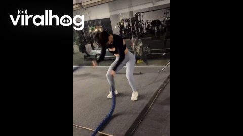 Passerby Copies Woman's Workout || ViralHog