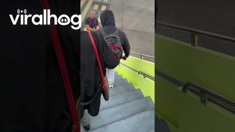 People Evacuating Jetliner After Bad Landing || ViralHog