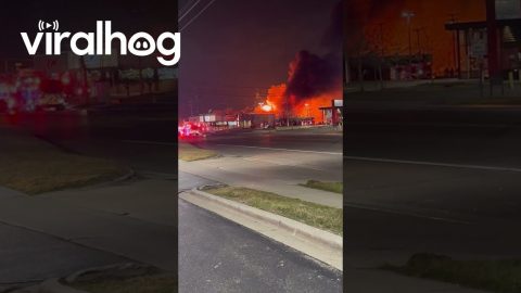 Explosions at Distribution Center in Clinton Township, Michigan || ViralHog