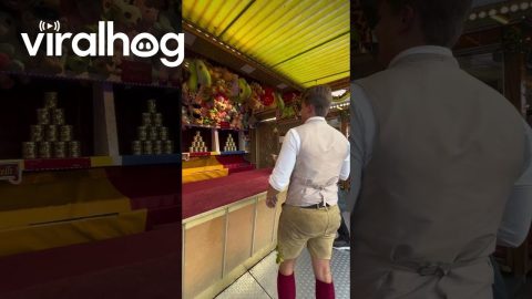 Carnival Ball Bounces Back || ViralHog