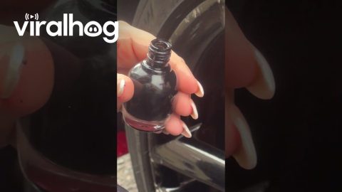 Painting Rims With Nail Polish || ViralHog