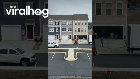 Motorcycle Fails to Make It Up Ramp || ViralHog