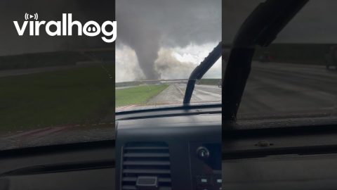 Massive Tornado Crosses Interstate || ViralHog