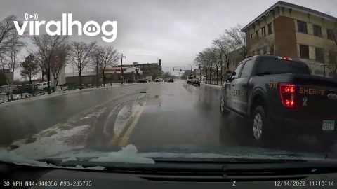 Sheriff Cuts Off Driver || ViralHog