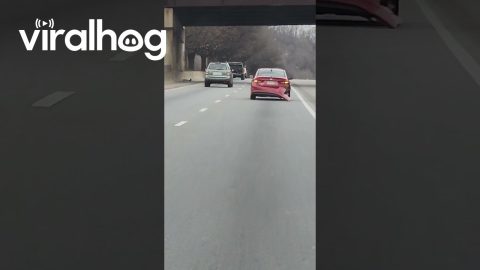 Car Falls Apart While On The Road || ViralHog