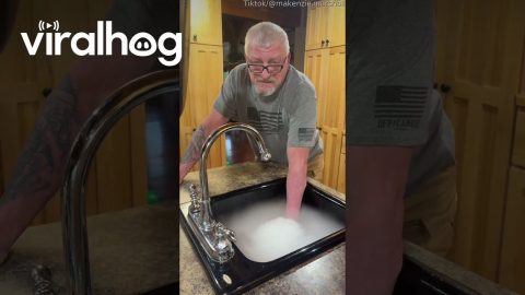 Dad's Dry Ice Joke Gets Out of Hand || ViralHog